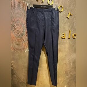 Bruuns bazaar Navy shimmer Coctail party formal Trousers NWT approx size 10